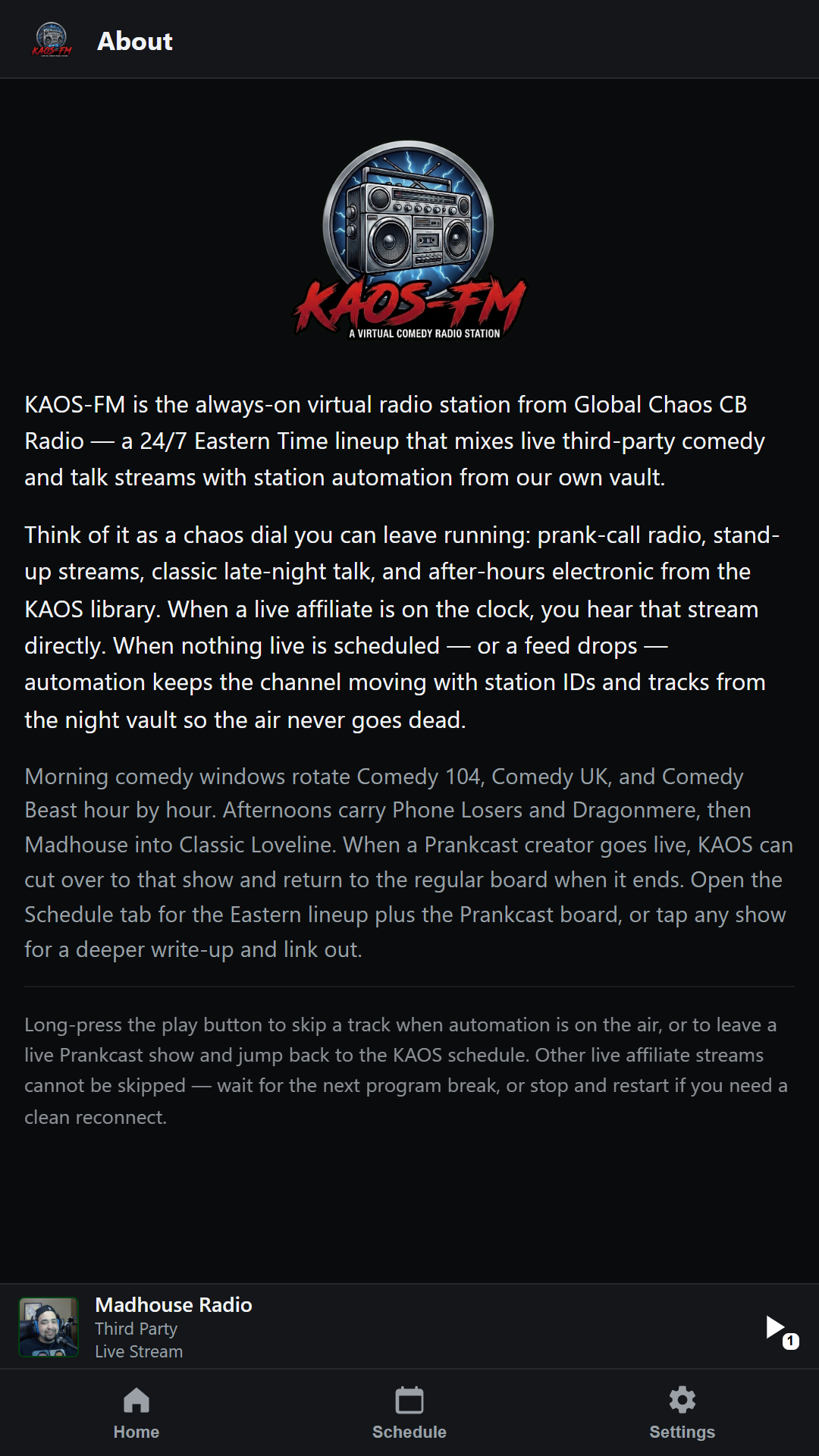 About KAOS-FM